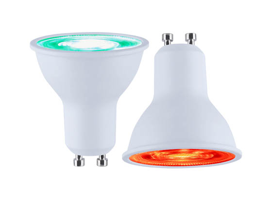 Satco Products, Inc. S11109 MR16/5.5W/LED/RGBTW/GU10/SF Satco Starfish 5.5W Smart Wi-Fi LED MR-16 Lamp, RGB Color Changing and Tunable White , GU10 Base, 120 Volt