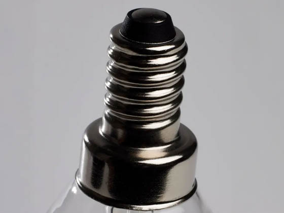 Satco Products, Inc. S21814 5.5G16.5/LED/WH/927/120V/E12/2 Satco 5.5W Dimmable G-16.5 White Filament LED Bulb, Enclosed Rated, 2700K