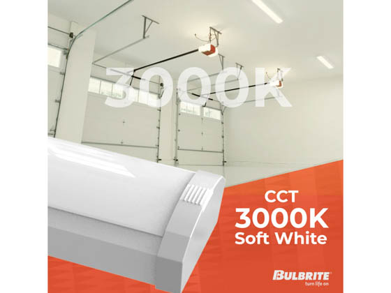 Bulbrite 773502 LED46WRAP/4FT/930/J/WH/D Dimmable 46 Watt 4 Foot LED Wrap Fixture, 3000K