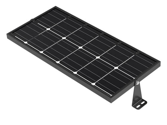 LED Living Technology SWP01-15WCS-50B Solar Off-Grid LED Wall Pack - 10/15W, 2,300/3,450 Lumens, IK10, IP65, 3000K/4000K - LED Living Technology