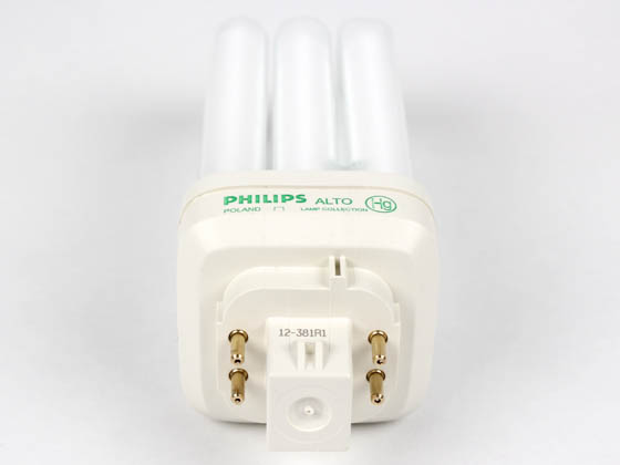 Philips Lighting 268243 PL-T 26W/35/4P/ALTO  (4-Pin) Philips 26 Watt, 4-Pin Neutral White Long Triple Twin Tube CFL Bulb