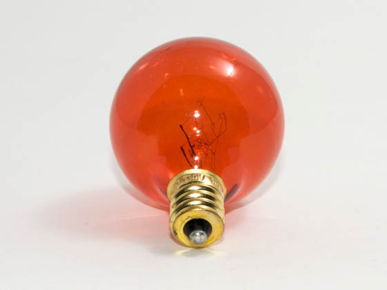 Bulbrite 302010 10G12A  (130V) 10W 130V G12 Amber Globe Bulb, E12 Base