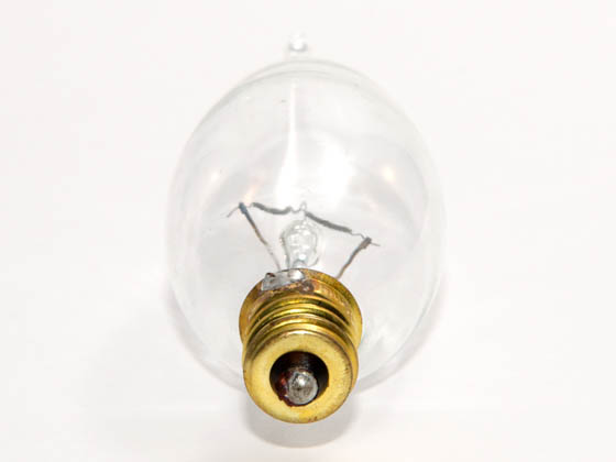 Bulbrite 403060 60CFC/32/3 (130V) 60W 130V Clear Bent Tip Decorative Bulb, E12 Base
