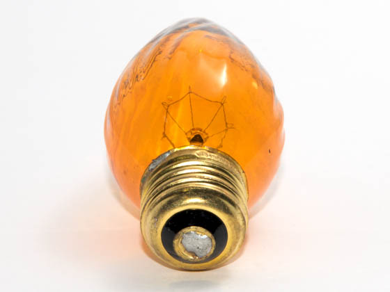 Bulbrite 421240 40F15A  (Amber) 40W 130V F15 Amber Fiesta Decorative Bulb, E26 Base
