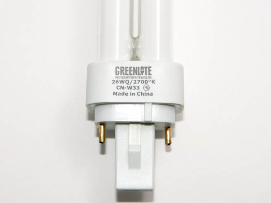 Greenlite Corp. G181008 26W/Q/2P/27K 26 Watt 2-Pin Very Warm White Quad/Double Twin Tube CFL Bulb