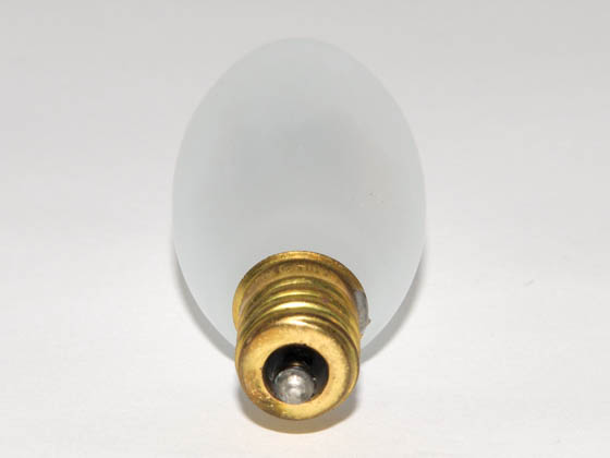 Bulbrite 404115 15CFF/25 15W 130V Frosted Bent Tip Decorative Bulb, E12 Base