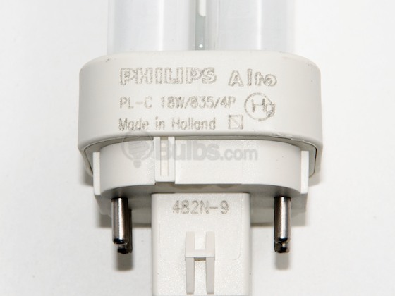 Philips Lighting 383323 PL-C 18W/835/4P/ALTO (4 Pin) Philips 18W 4 Pin G24q2 Neutral White Double Twin Tube CFL Bulb