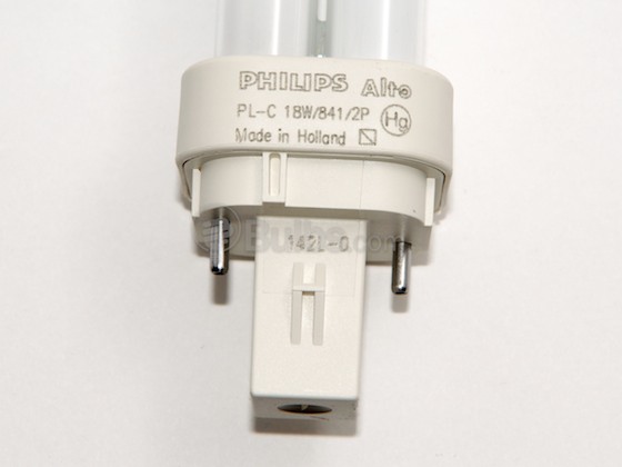 Philips 383190 18 Watts Pin Base PL-C ALTO 18W/841 G24d-2 /2P 1CT Case Of 10 Light Bulb 