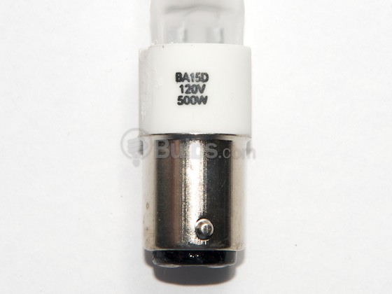 Eiko W-Q500DC-120V Q500DC-120V (Frosted) 500 Watt, 120 Volt T4 Frosted Halogen DC Bayonet Bulb