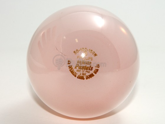 Philips Lighting 317396 50/150A/STP/PK  Disc. w/o sub Philips 50-150 Watt, 130 Volt A21 Pink 3-Way Bulb