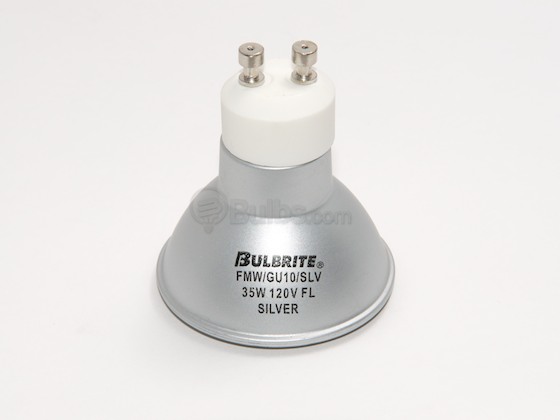 Bulbrite B638031 FMW/GU10/SLV (120V, 3000 Hrs) 35 Watt, 120 Volt MR16 Halogen Flood FMW Bulb