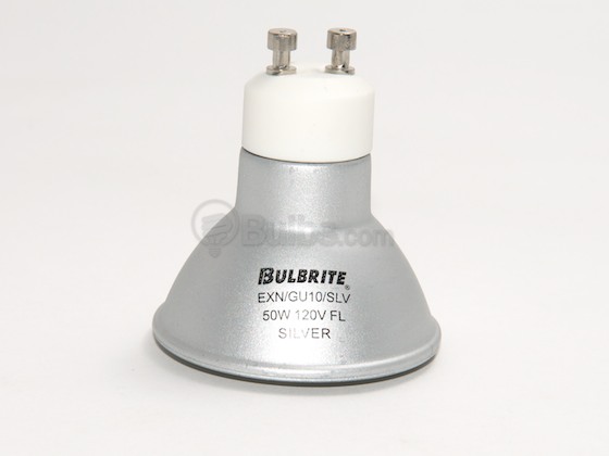 Bulbrite B638051 EXN/GU10/SLV (120V, 3000 Hrs) 50W 120V MR16 Halogen Flood EXN Bulb