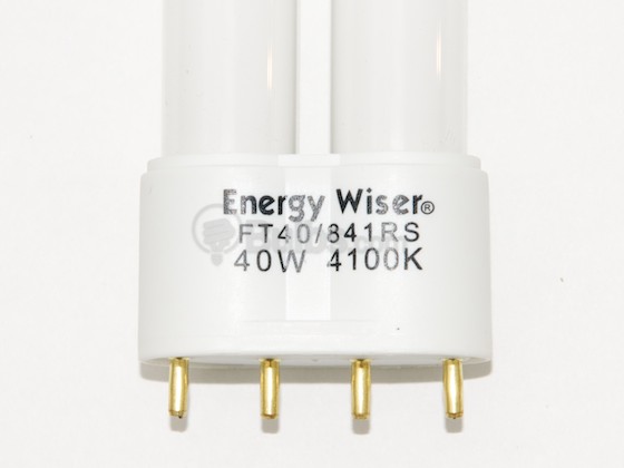 Bulbrite B504547 FT40/841RS (4-Pin) 40W 4 Pin 2G11 Cool White Long Single Twin Tube CFL Bulb