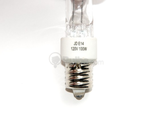 Bulbrite B611100 Q100CL/E14 100 Watt, 120 Volt T4 Clear Halogen E14 European Base Bulb