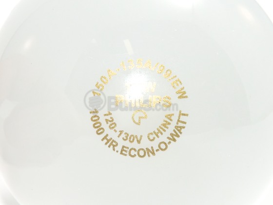 Philips Lighting 150029 150A-135A/99/EW Philips 135 Watt, 120-130 Volt A21 Frosted Long Life Bulb