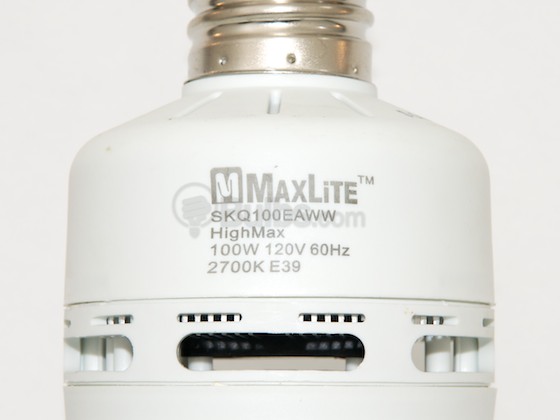 MaxLite M35844 SKQ100EAWW 100W Warm White Quintuple Twin Tube CFL Bulb, E39 Base