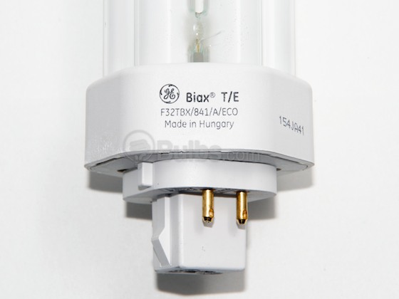 GE GE97632 F32TBX/841/A/ECO (4-Pin) 32W 4 Pin GX24q3 Cool White Triple Twin Tube CFL Bulb