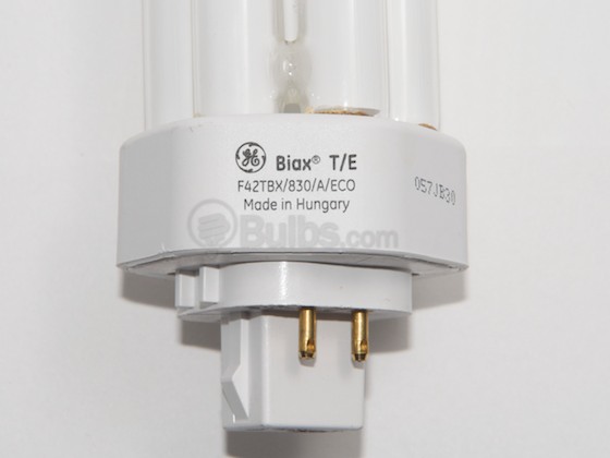 GE GE46313 F42TBX/830/A/4P/EOL (4-Pin) 42W 4 Pin GX24q4 Soft White Triple Twin Tube CFL Bulb