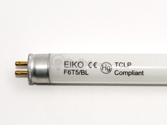 Eiko W-F6T5/BL F6T5/BL 6W 9in T5 Black Lite Fluorescent Tube