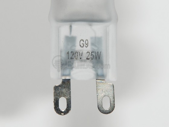 Bulbrite B654125 Q25G9FR (120V) 25W 120V T4 Frosted Halogen 9mm Bipin Bulb