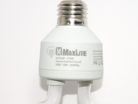 MaxLite M11605 HCS20PWW (Dusk to Dawn CFL) 75 Watt Incandescent Equivalent, 20 Watt, Spiral, Warm White Compact Fluorescent Bulb with Medium Base