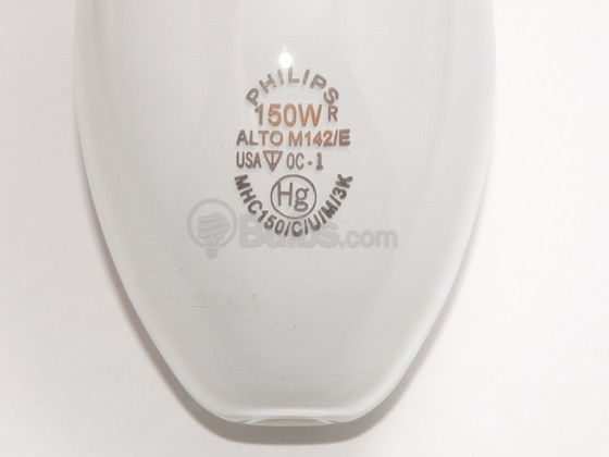 Philips Lighting 130237 MHC150/C/U/M/3K Philips 150 Watt, Coated ED17 Warm White Metal Halide Lamp