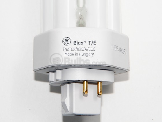 GE 97635 F42TBX/835/A/ECO 42W 4 Pin GX24q4 Neutral White Triple Twin Tube CFL Bulb