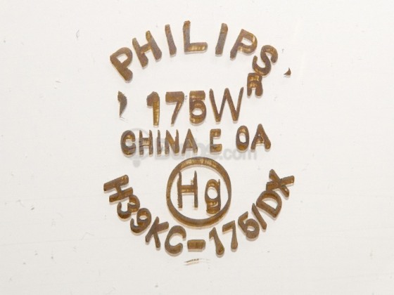 Philips Lighting 248054 H39KC-175/DX Philips 175W White ED28 Mercury Vapor Bulb