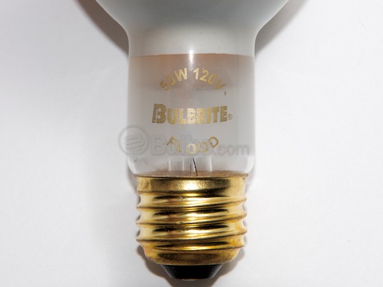 Bulbrite 222050 50R20A  (Amber) 50W 120V R20 Amber Reflector Flood E26 Base