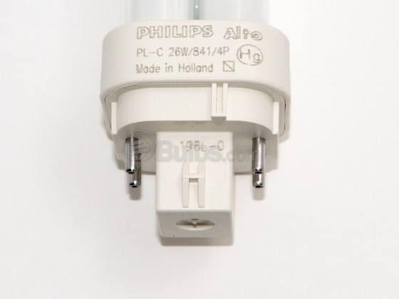 Philips Lighting 383372 PL-C 26W/841/4P/ALTO (4 Pin) Philips 26W 4 Pin G24q3 Cool White Double Twin Tube CFL Bulb