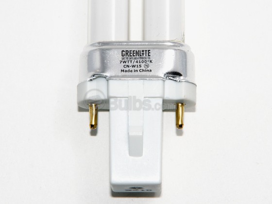 Greenlite Corp. G114006 7W/TT/2P/41K  Discontinued (USE 512451) 7 Watt 2-Pin Cool White Single Twin Tube CFL Bulb