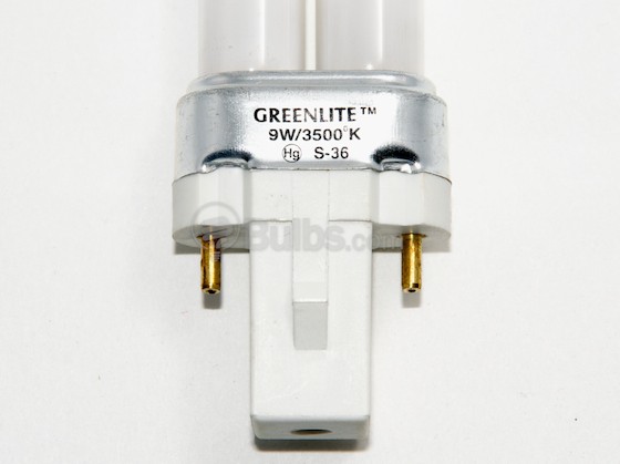 Greenlite Corp. G123008 9W/TT/2P/35K 9 Watt 2-Pin Neutral White Single Twin Tube CFL Bulb