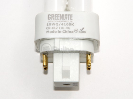 Greenlite Corp. G174017 18W/Q/4P/41K 18 Watt 4-Pin Cool White Quad/Double Twin Tube CFL Bulb