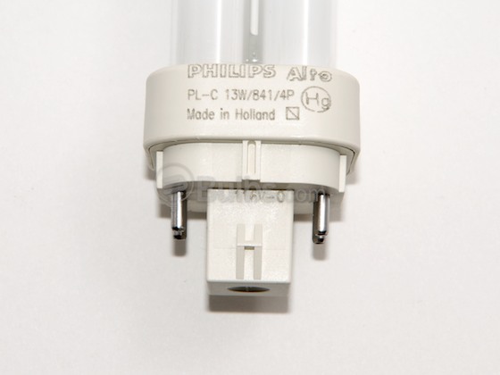 Philips Lighting 383281 PL-C 13W/841/4P/ALTO (4 Pin) Philips 13W 4 Pin G24q1 Cool White Double Twin Tube CFL Bulb