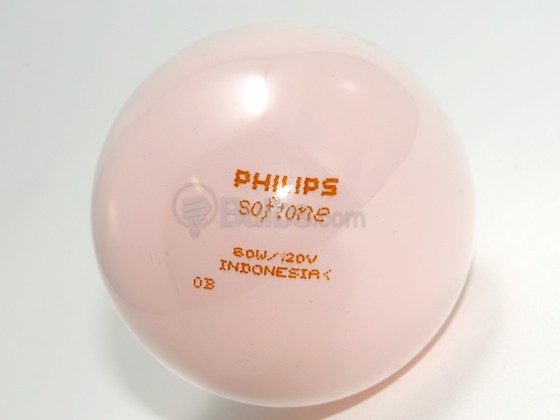 Philips Lighting 348227 60A/STP/PK (Pink) Philips 60 Watt, 120 Volt A19 Pink Bulb