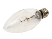 Bulbrite B460010 KR10CTC/25 10W 120V Clear Krypton Blunt Tip Decorative Bulb, E12 Base