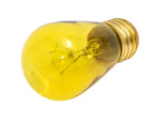 Bulbrite B701811 11S14TY (Trans. Yellow) 11W 130V S14 Transparent Yellow Sign or Indicator Bulb, E26 Base