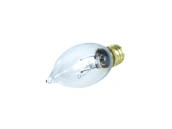 Bulbrite B403210 10CFC/20 10W 130V Clear CA7 Chandelier Bulb, E12 Base