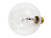Bulbrite B391140 40G16CL2 40W 120V G16 Clear Globe Bulb, E12 Base