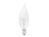 Philips Lighting 168062 BC-25BA9C/CL/LL (120V) Philips 25W 120V Clear Bent Tip Long Life Decorative Bulb, E12 Base