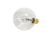 Bulbrite B311060 60G16CL3 (130V, Clear) 60W 130V G16 Clear Globe Bulb, E12 Base