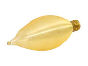 Bulbrite B430125 25C11A (Candelabra Base) 25W 130V Amber ThreadSpun Antique Decorative Bulb, E12 Base