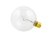 Bulbrite B391125 25G16CL2 25W 120V G16 Clear Globe Bulb, E12 Base
