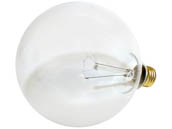 Bulbrite 351040 40G40CL (125V) 40W 125V G40 Clear Globe Bulb, E26 Base
