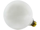 Bulbrite 350100 100G40WH 100W 125V G40 White Globe Bulb, E26 Base