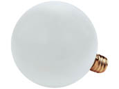 Bulbrite 391060 60G16WH2 60W 120V G16 White Globe Bulb, E12 Base
