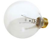 Bulbrite 393104 40G25CL2 40W 120V G25 Clear Globe Bulb, E26 Base