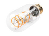 Bulbrite 776511 LED4T14/22K/FIL-NOS/CURV/SPIRAL Dimmable 4W 2200K Vintage T-14 Spiral Filament LED Bulb