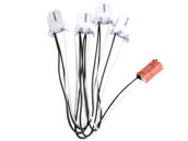 Keystone KT-SOCKET-T8-U-S-4-W T8 Retrofit 4-Lamp Wiring Harness for LED Tubes