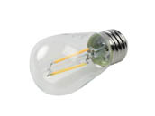 Bulbrite 776851 LED2S14/27K/FIL/3 Dimmable 2.5W 2700K S14 Filament LED Bulb, Rated For Enclosed Fixtures